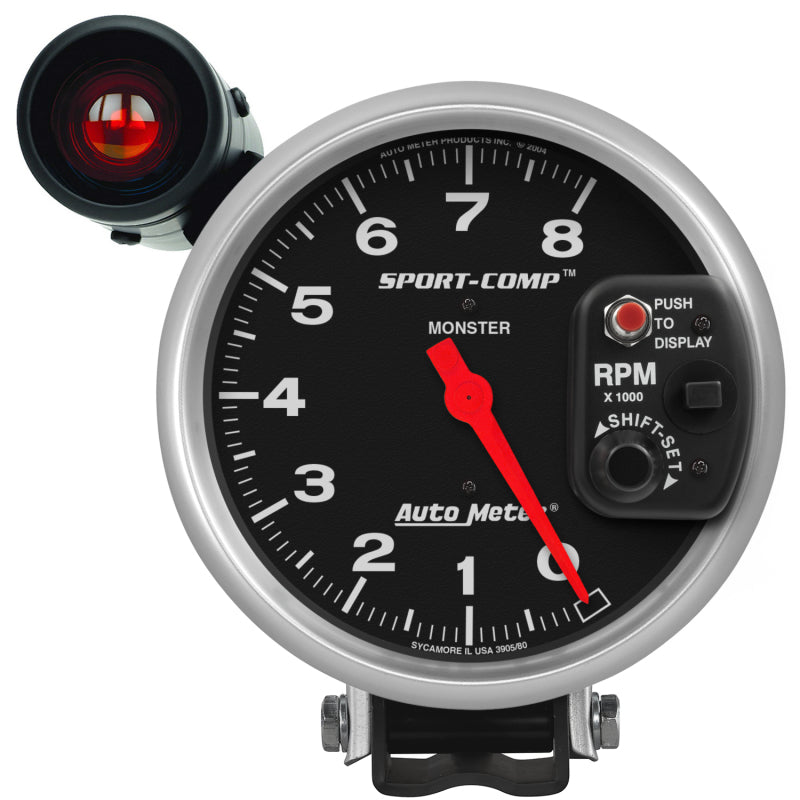Autometer Sport-Comp 5 inch 8,000 RPM  Shift-Lite Tachometer-thumbmail-1