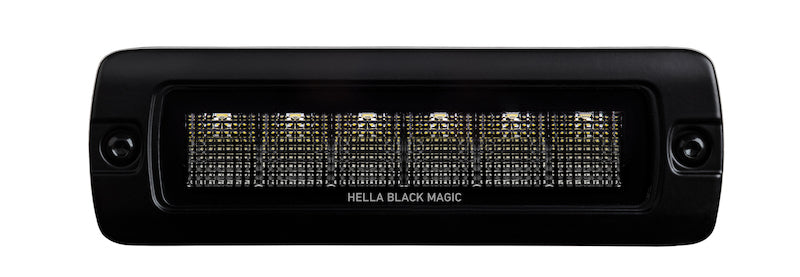 Hella Universal Black Magic 6 L.E.D. Flush Mount Mini Light Bar - Flood Beam-thumbmail-4