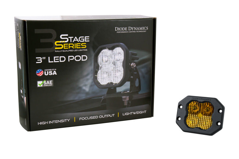 Diode Dynamics SS3 Sport ABL - Yellow SAE Fog Flush (Single)-thumbmail-3