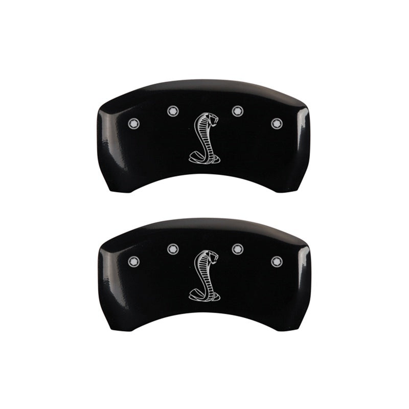 MGP Rear set 2 Caliper Covers Engraved Rear Tiffany Snake Black finish silver ch-thumbmail-2