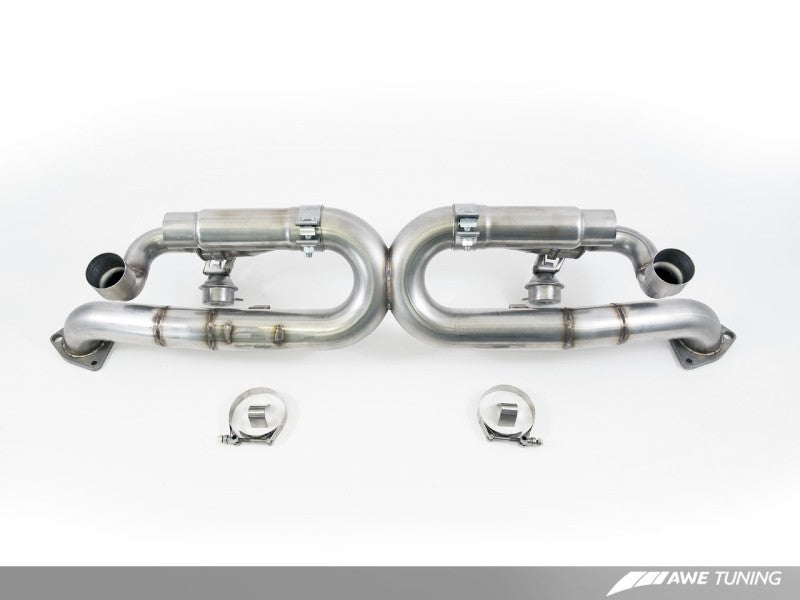 AWE Tuning Porsche 991 SwitchPath Exhaust for PSE Cars Chrome Silver Tips-thumbmail-2