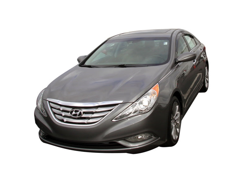 AVS 11-14 Hyundai Sonata (New Body Style) Ventvisor Outside Mount Window Deflectors 4pc - Smoke-thumbmail-8