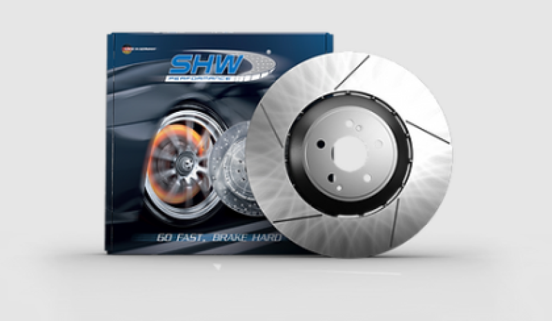 SHW 17-20 Porsche Panamera 4 3.0L w/20in Wheel/Red Caliper w/o Ceramic Brake Left Rear Slot LW Rotor
