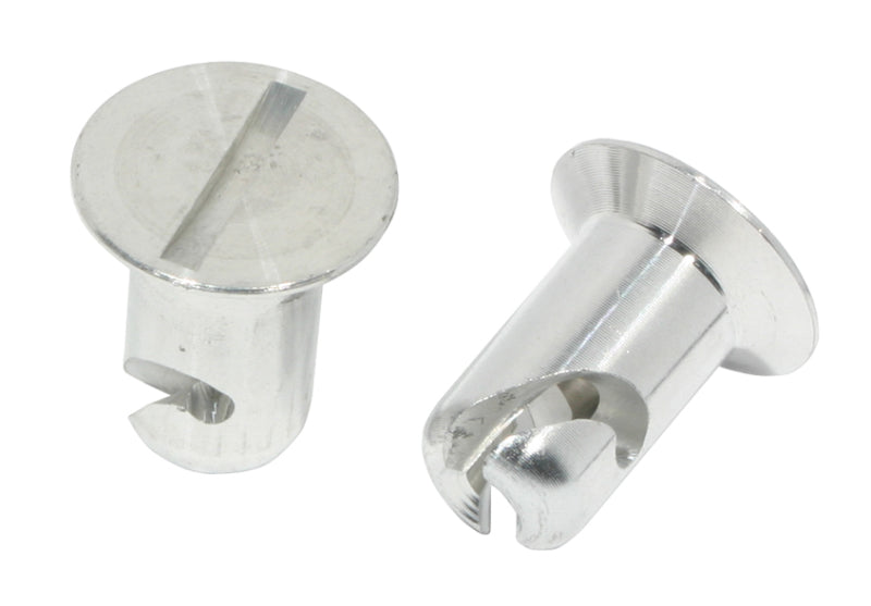 Moroso Quick Fastener - Flush Head - 7/16in x .400in - Aluminum - 10 Pack-thumbmail-1