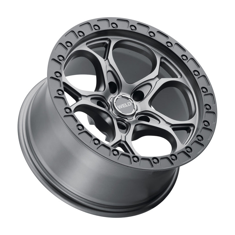 Weld Off-Road W107 17X9.0 Ledge 5X127 ET-12 BS4.50 Satin Gun Satin Black 71.5-thumbmail-1