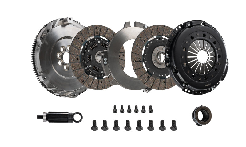 DKM Clutch BMW E9X 335i MS Organic Twin Disc Clutch Kit w/Flywheel (660 ft/lbs Torque)-thumbmail-2