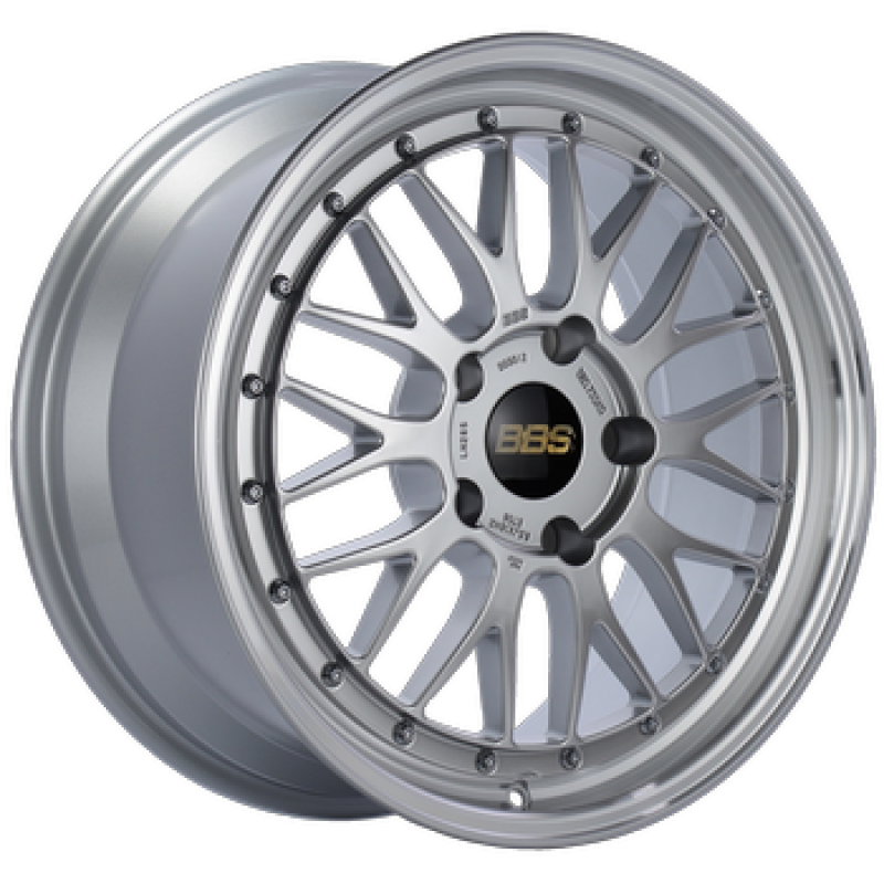 BBS LM 18x8 5x114.3 ET40 Diamond Silver Center Diamond Cut Lip Wheel - 82mm PFS/Clip Required-thumbmail-1
