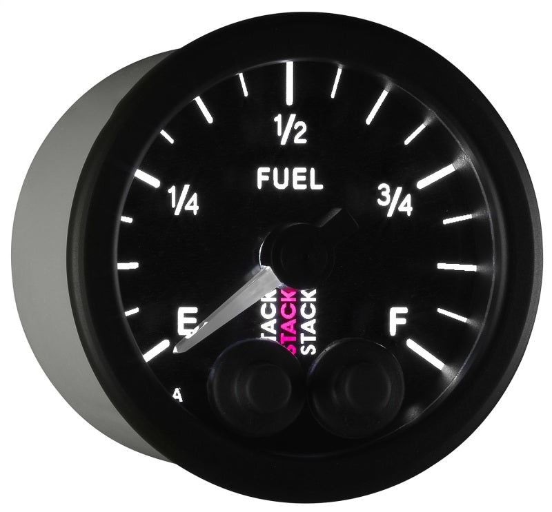 Autometer Stack 52mm 0-280 Ohm Programmable Pro-Control Fuel Level Gauge - Black-thumbmail-3
