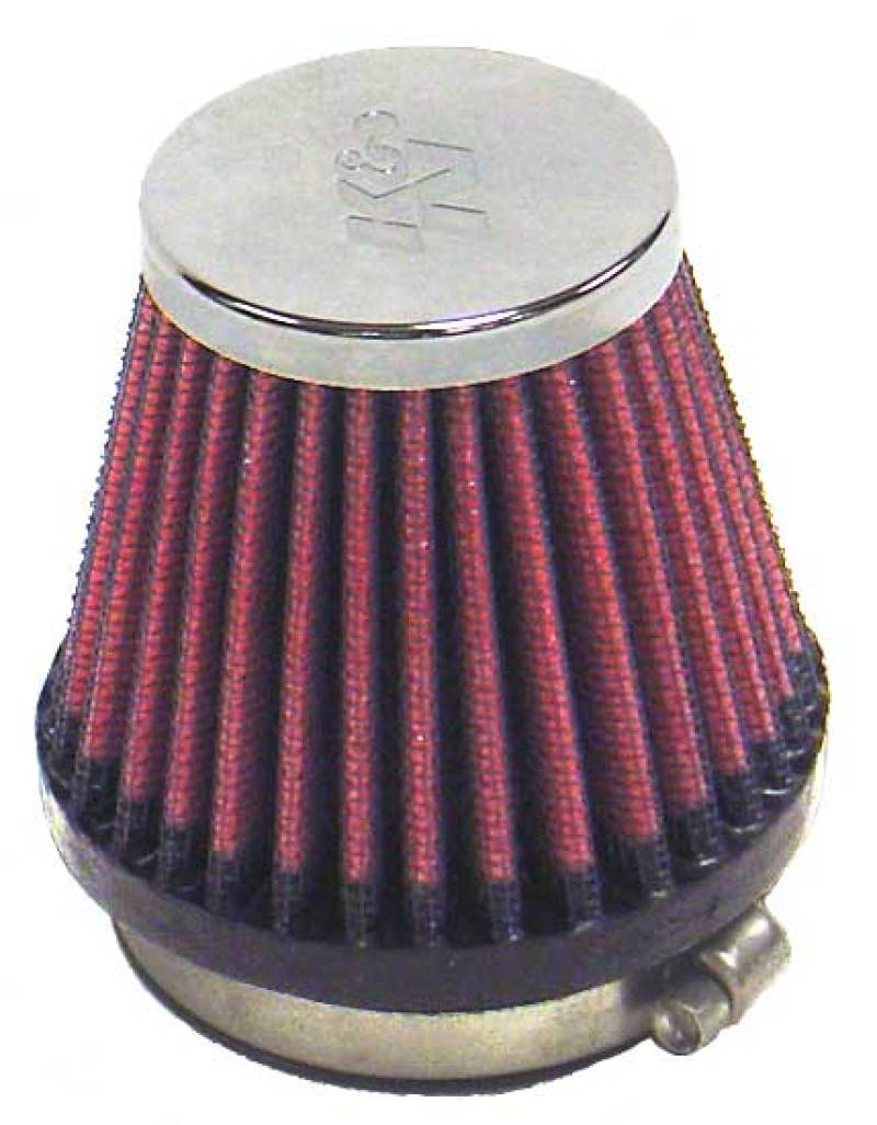 K&N Universal Chrome Filter 2.125 in Flange ID / 3in Base OD / 2in Top OD / 2.75in Height-thumbmail-1