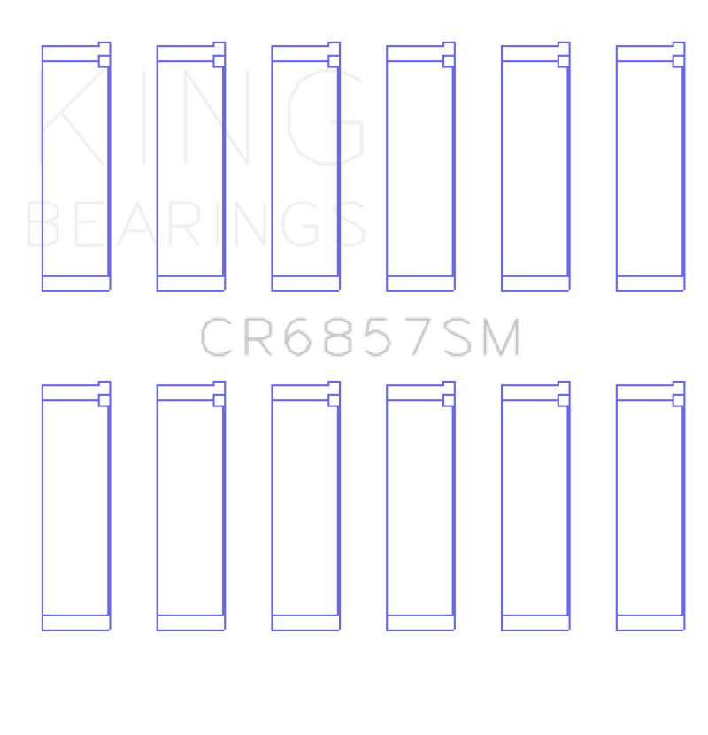 King Chrysler Pentastar 3.6L ERB V6 (Size +.50mm) Connecting Rod Bearing Set-thumbmail-2