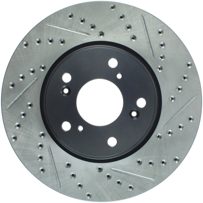 StopTech Slotted & Drilled Sport Brake Rotor Front Left 13 Honda Accord Sport-thumbmail-5