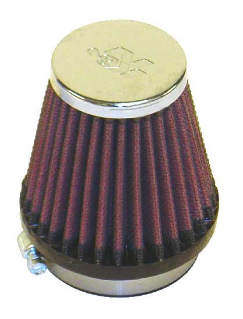K&N Universal Chrome Filter 2 1/8 inch FLG / 3 inch Bottom / 2 inch Top / 3 inch Height-thumbmail-2