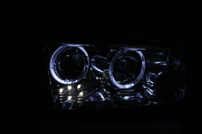 ANZO 2006-2010 Dodge Charger Projector Headlights w/ Halo Chrome-thumbmail-3