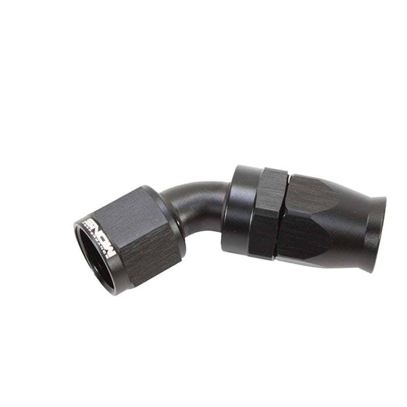Snow -10AN 45 Degree PTFE Hose End (Black)-thumbmail-1