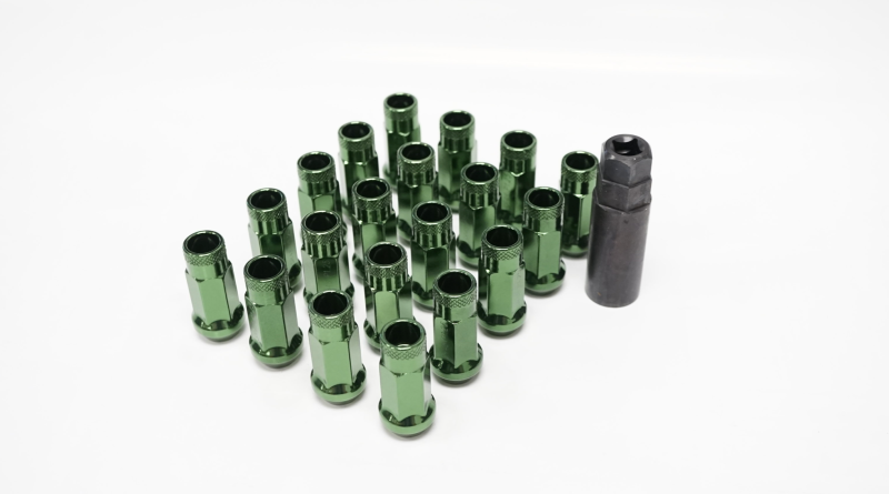Wheel Mate 12x1.25 48mm Muteki SR48 Dark Green Open End Lug Nuts-thumbmail-1