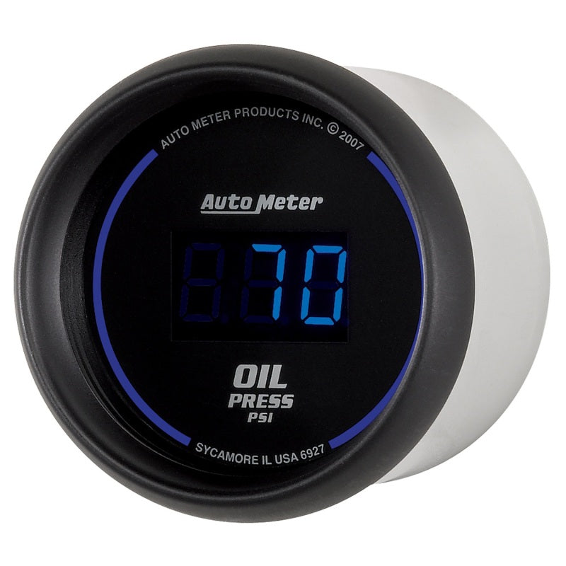 Autometer Cobalt Digital 52.4mm Black 0-100psi Oil Pressure Gauge-thumbmail-3