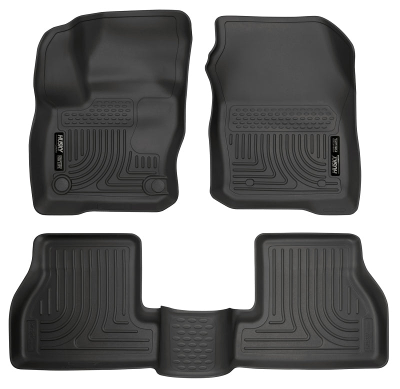 Husky Liners Weatherbeater 2016 Ford Focus RS Front & 2nd Seat Floor Liners - Black-thumbmail-1