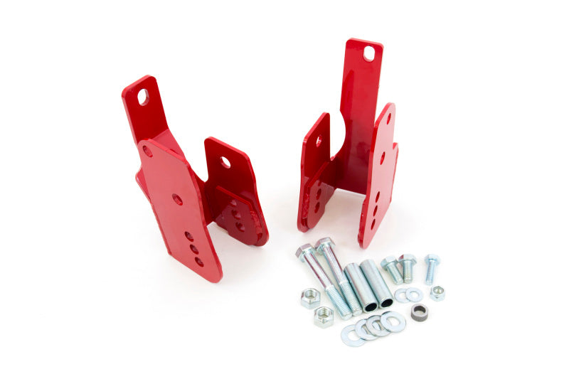 UMI Performance 05-14 Ford Mustang Rear Control Arm Relocation Brackets- Bolt In-thumbmail-1