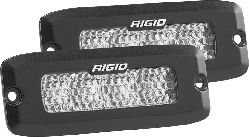 Rigid Industries SRQ - 60 Deg. Lens - White - Flush Mount - Set of 2