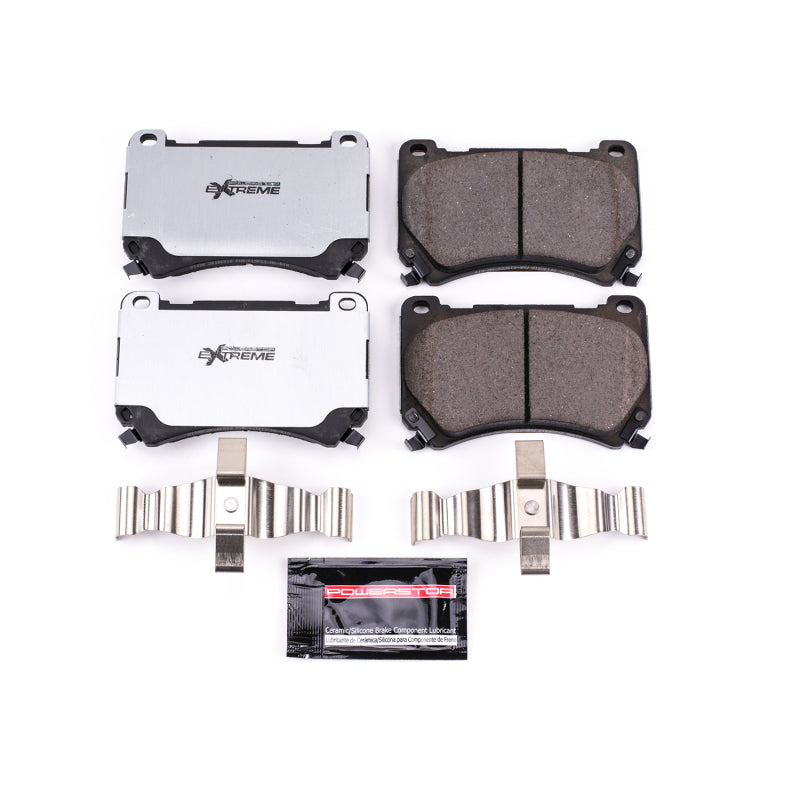 Power Stop 2011 Hyundai Equus Front Z26 Extreme Street Brake Pads w/Hardware-thumbmail-2