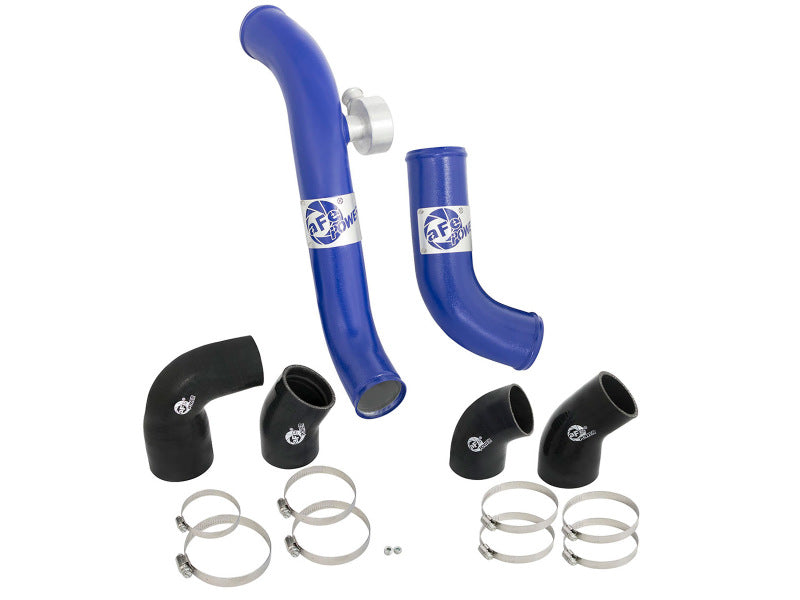 aFe Bladerunner Intercoolers Tube - Blue Hot/Cold Side 15-16 Ford Mustang EcoBoost L4-2.3L (t)-thumbmail-7