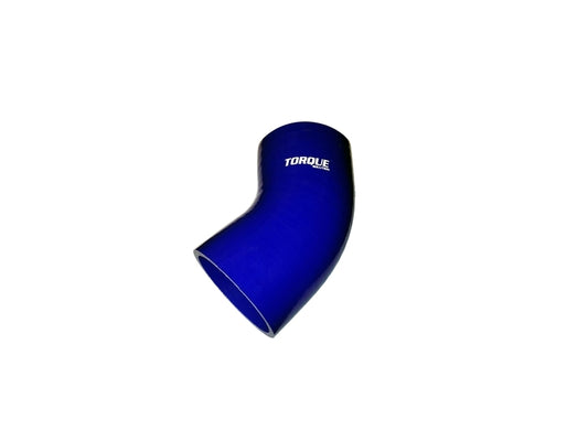 Torque Solution 45 Degree Silicone Elbow: 2.25 inch Blue Universal