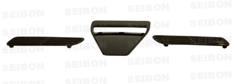 Seibon 08-09 Mitsubishi Evo X Carbon Fiber Hood Scoop - Only Fits OEM Hoods (Not Seibon Hoods)-thumbmail-1