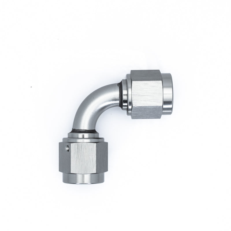 DeatschWerks 6AN Flare Female Swivel 90-Degree to 6AN Flare Female Swivel - Anodized Matte Black-thumbmail-1