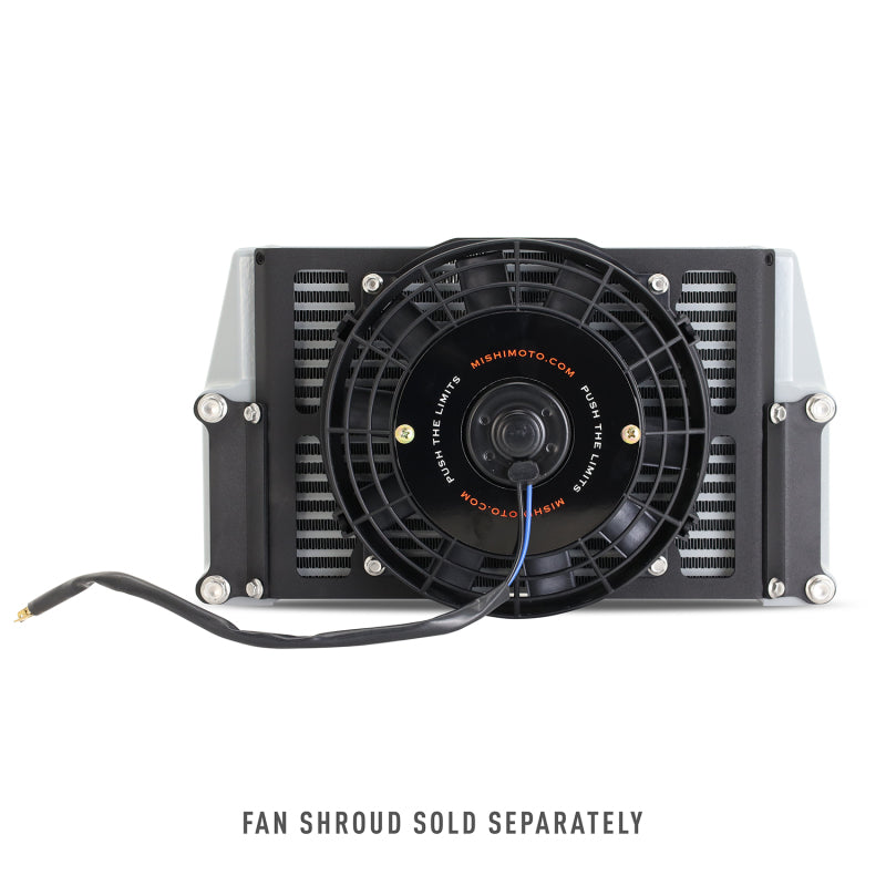 Mishimoto Universal 10in. Heavy-Duty Oil Cooler Fan Shroud - Micro Wrinkle Black-thumbmail-3