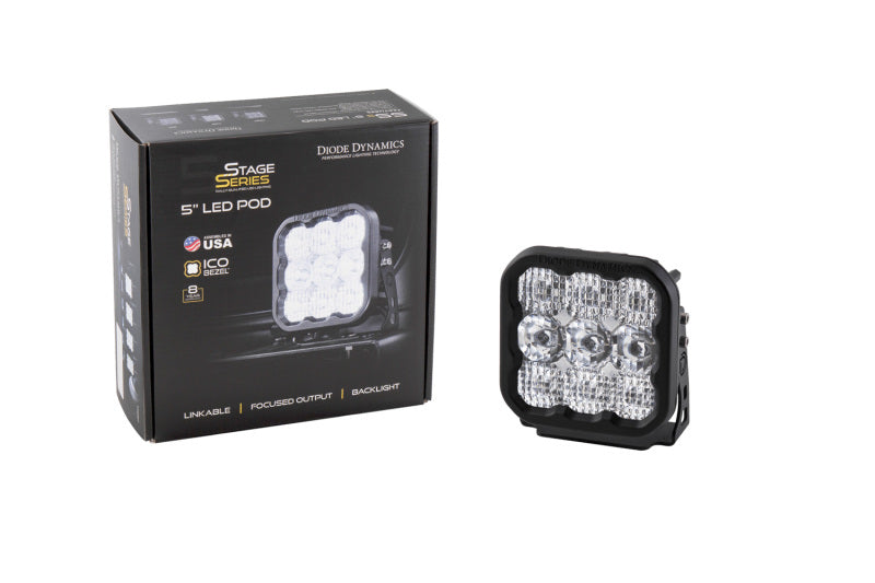 Diode Dynamics SS5 LED Pod Sport - White Spot (Single)-thumbmail-5
