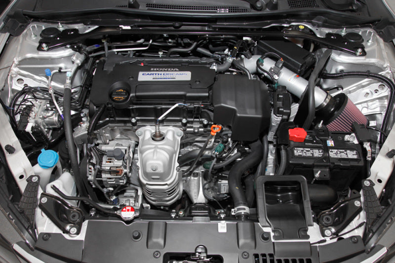 K&N 2013-14 Honda Accord 2.4L L4 69 Series Typhoon Air Intake System - Silver Cold Air Intake Kit-thumbmail-3