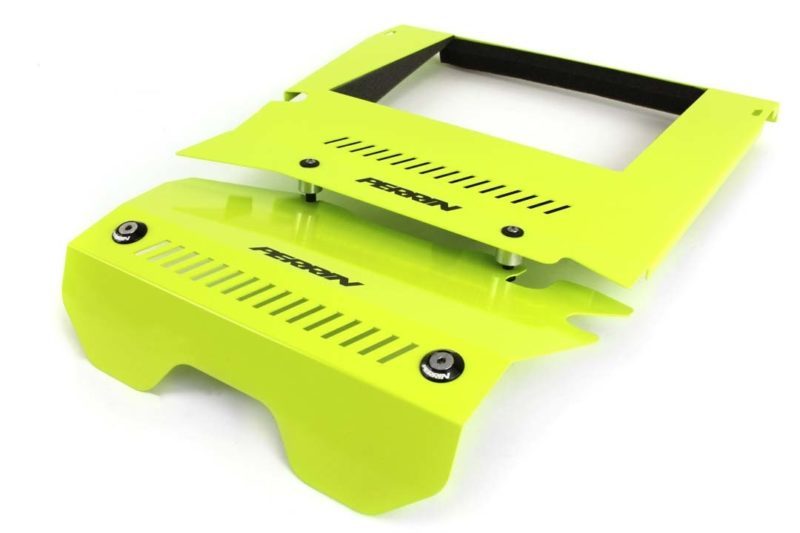 Perrin 15-16 Subaru WRX Engine Cover Kit - Neon Yellow-thumbmail-2