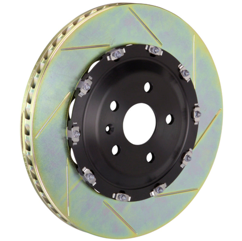 Brembo 08-16 R8 4.2/5.2 Excl CC Brake Fr 2-Piece Discs 365x34 2pc Rotor Slotted Type1-thumbmail-1