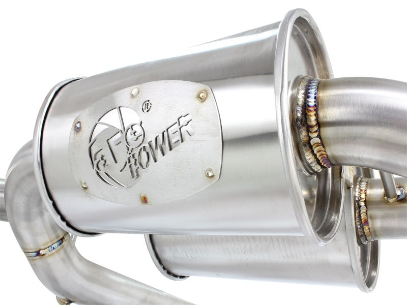 aFe MACHForce XP SS-304 Black Tip 2.5in Dia Axle Back Exhaust 12-15 BMW 335i (F30) 3.0L (t)-thumbmail-3