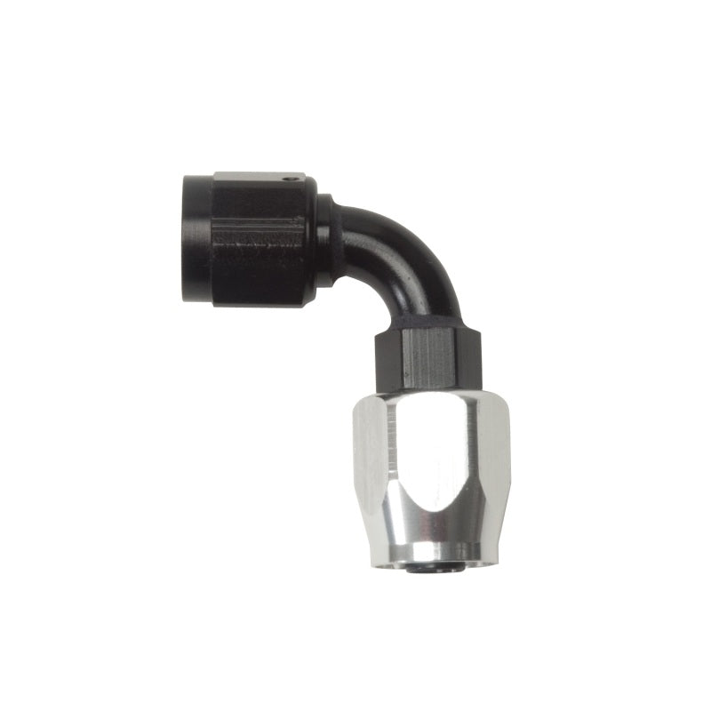 Russell Performance -12 AN Black/Silver 90 Degree Full Flow Hose End-thumbmail-3