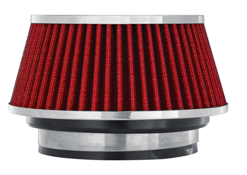 Spectre Adjustable Conical Air Filter 2-1/2in. Tall (Fits 3in. / 3-1/2in. / 4in. Tubes) - Red-thumbmail-2