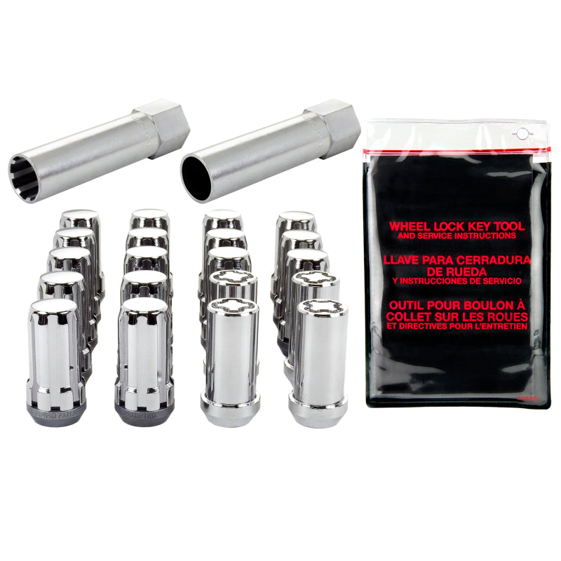 McGard SplineDrive Tuner 5 Lug Install Kit w/Locks & Tool (Cone) 1/2-20 / 13/16 Hex - Chrome-thumbmail-2