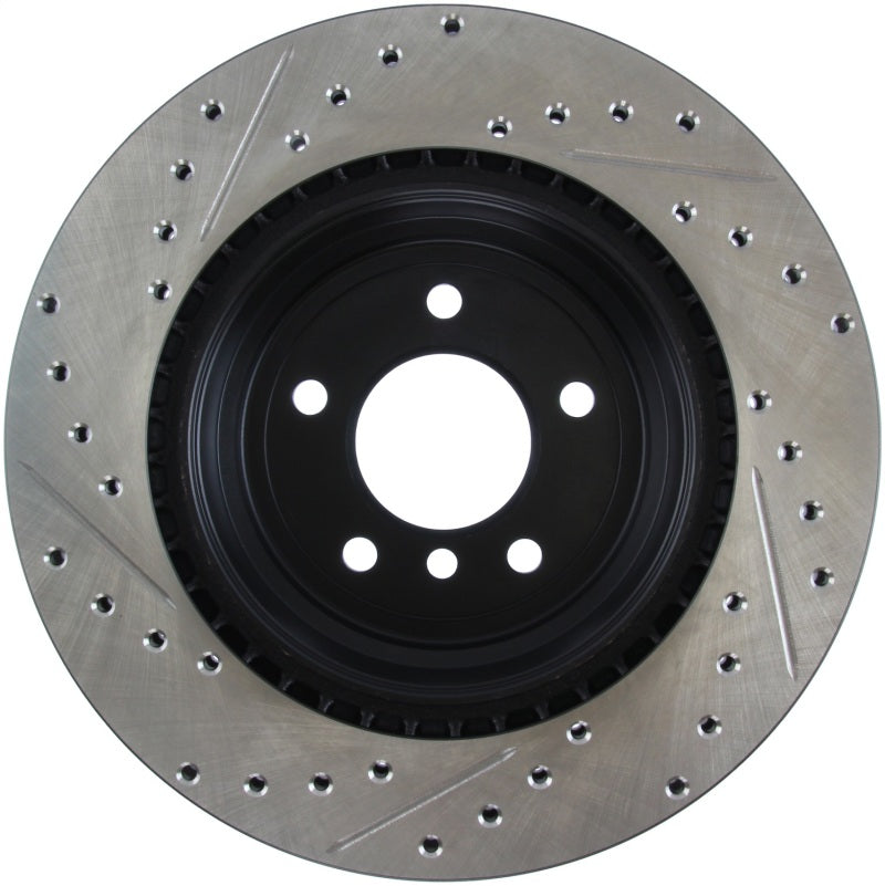 StopTech 06 BMW 330 / 07-09 BMW 335 Slotted & Drilled Left Rear Rotor-thumbmail-5