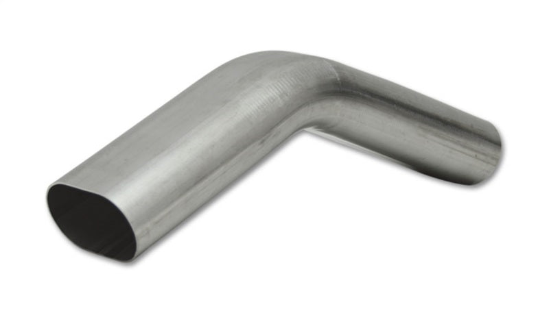 Vibrant 3in Oval (Nominal Size) T304 SS 45 deg VERTICAL Mandrel Bend 6in x 6in leg lengths-thumbmail-2