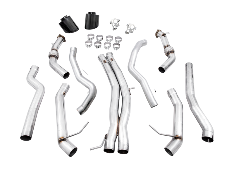 AWE Tuning Audi B9.5 RS5 Sportback Non-Resonated Track Edition Exhaust - RS-Style Diamond Blk Tips-thumbmail-4