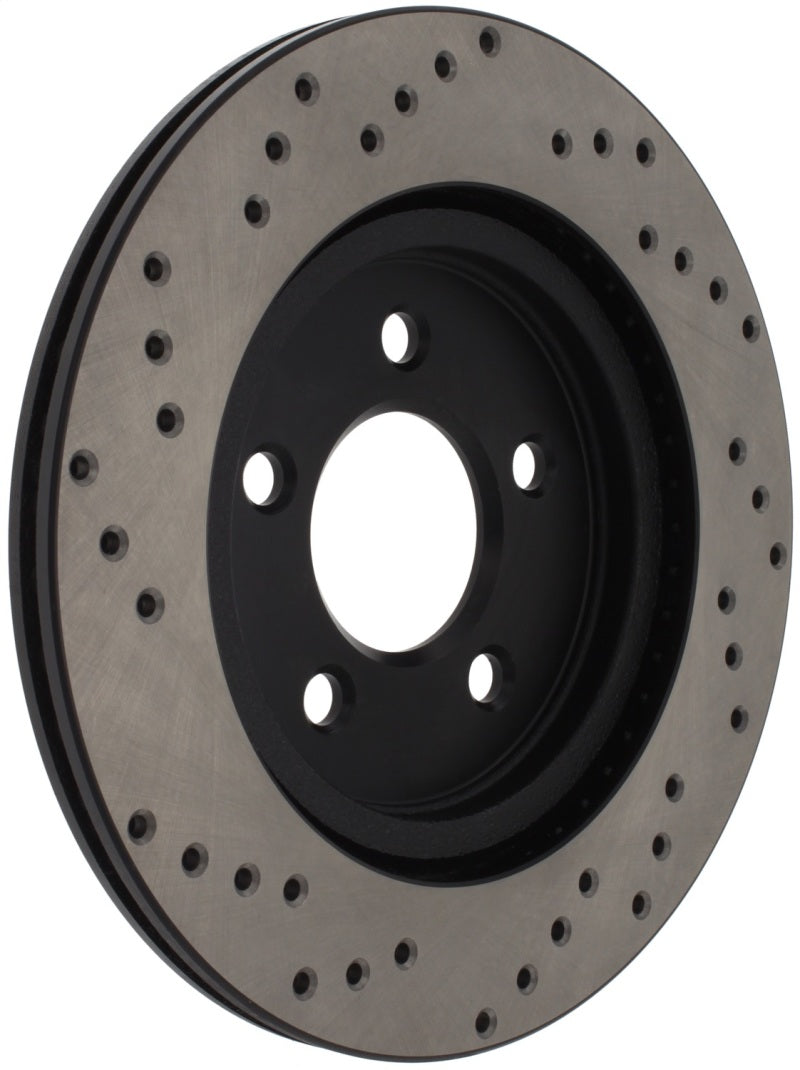 StopTech 05-10 Ford Mustang V6/4.0L / GT V8/4.6L Cross Drilled Left Rear Rotor-thumbmail-7