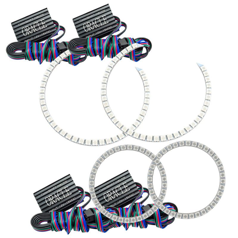 Oracle Mercedes Benz C-Class 08-11 Halo Kit - ColorSHIFT w/o Controller-thumbmail-4