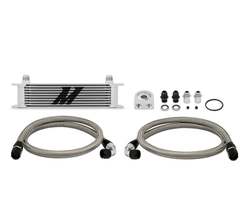 Mishimoto Universal 10 Row Oil Cooler Kit (Metal Braided Lines)-thumbmail-2