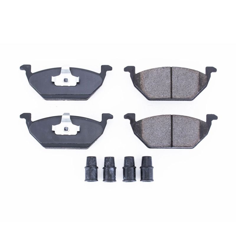 Power Stop 1998 Volkswagen Beetle Front Z17 Evolution Ceramic Brake Pads w/Hardware-thumbmail-1