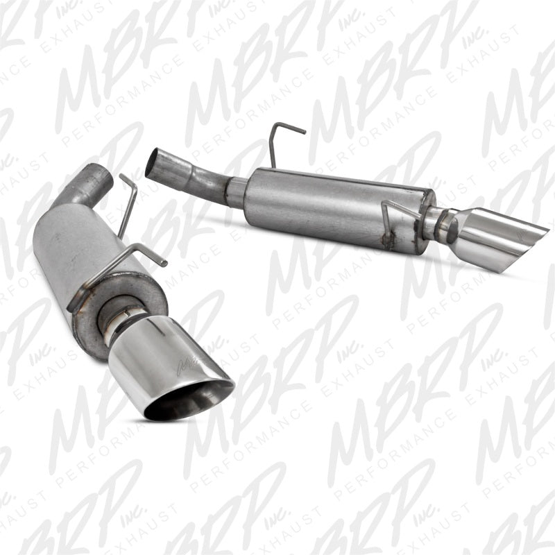 MBRP 05-10 Ford Mustang GT 5.0/Shelby GT500 Dual Mufflers Axle Back Split Rear AL-thumbmail-2