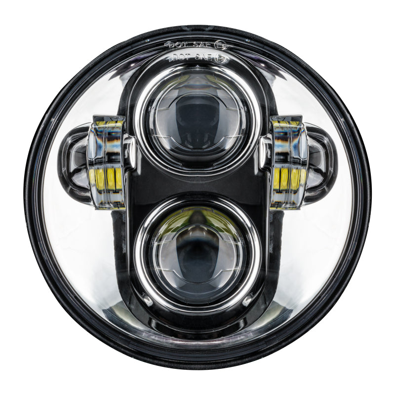 Oracle 5.75in 40W Replacement LED Headlight - Chrome-thumbmail-4