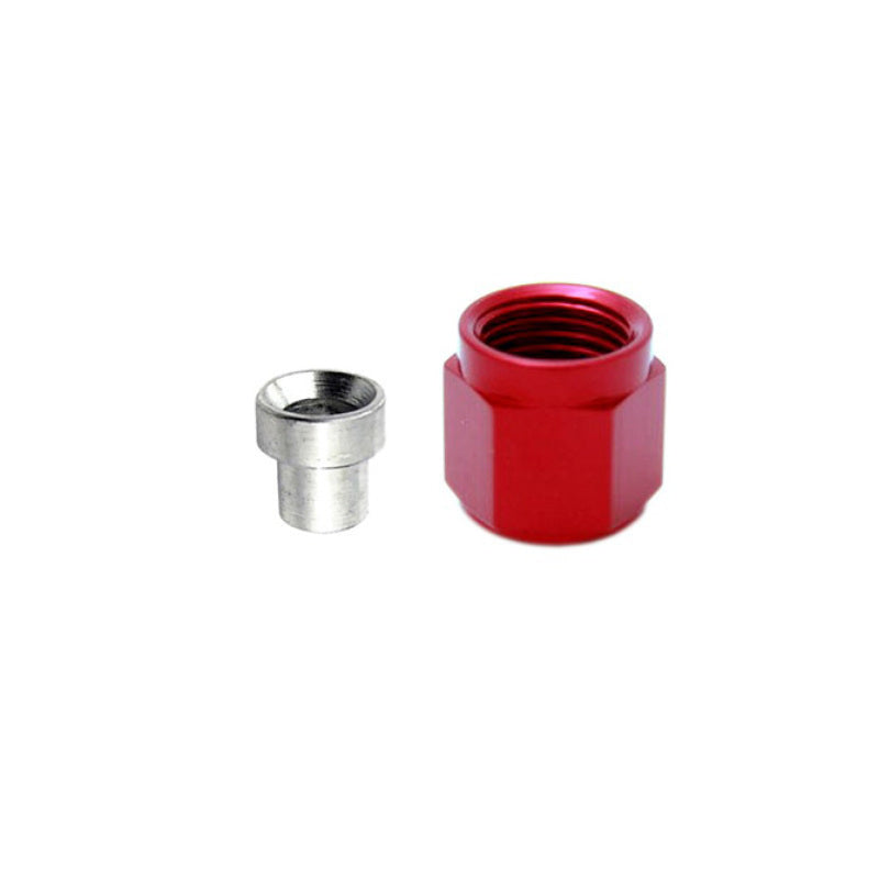 Nitrous Express 3AN B-Nut & Sleeve - Red-thumbmail-1