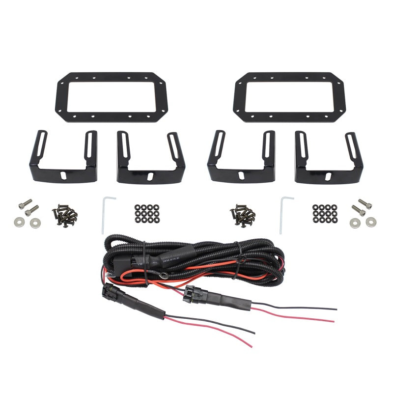 Westin HDX Flush Mount B-FORCE LED Light Kit (Set of 2) w/wiring harness - Black-thumbmail-11