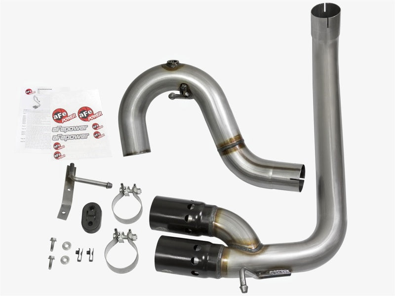 aFe Rebel Series DPF-Back 3in Side Exit SS Exhaust w/ IC Black Tip 2016 GM Colorado/Canyon 2.8L (td)-thumbmail-4