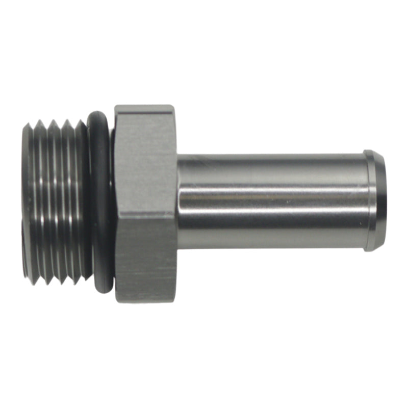 DeatschWerks 10AN ORB Male to 1/2in Male Barb Fitting - Anodized DW Titanium-thumbmail-1